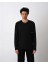 0 Yaka Tek Cep Oversize Erkek Sweatshırt 5