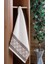 Samara Bordürü Jakarlı 2'li Banyo Havlu Seti Ekru 50X85 cm 70X140 cm 3