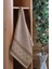 Samara Bordürü Jakarlı 2'li Banyo Havlu Seti Vizon 50X85 cm 70X140 cm 3