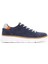 Erkek Lacivert Bağcıklı Kalın Tabanlı Kumaş Sneaker 1
