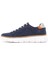 Erkek Lacivert Bağcıklı Kalın Tabanlı Kumaş Sneaker 5