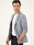 Erkek Siyah Slim Fit Keten Karışımlı Ceket 50294201-VR036 3