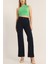 Kadın Çimalı Ispanyol Paça Yüksek Bel Pantolon 1