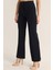Kadın Çimalı Ispanyol Paça Yüksek Bel Pantolon 4