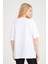 0 Yaka Adamlar Baskılı Oversize Kadın T-Shirt 2