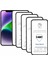 Apple iPhone 14 ile Uyumlu Ekran Koruyucu Tam Kaplayan 5li Set 1