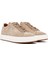 Erkek Bej Bağcıklı Süet Deri Sneaker 3