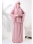 Iki Parça Pratik Namaz Elbisesi 8016 Pembe 1