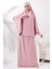 Iki Parça Pratik Namaz Elbisesi 8016 Pembe 2