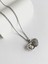 Incili Istiridye Çelik Kolye - Silver 3