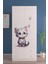 Çocuk Odası 2 Kapaklı Lonely Cat Gardırop 5 Raflı 2 Çekmeceli Askılı Elbise Dolabı 1
