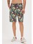 Bloom Siyah Baskılı Erkek Şort 1