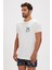 Francis Beyaz Baskılı Erkek Tişört 3