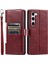 Samsung Galaxy S23 Kickstand Cüzdan Pu Deri 6 Kart Yuvaları Için Flip Case (Yurt Dışından) 1