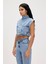 Veronica Blue Kadın Denim Crop 2