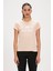Logo Tee Pembe Logo Baskılı Basic Kadın Tişört 1