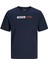 JJECORP LOGO TEE PLAY SS Lacivert Erkek Kısa Kol T-Shirt 5