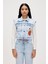 Joanne Ocean Blue Kadın Denim Yelek 1