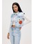 Joanne Ocean Blue Kadın Denim Yelek 2