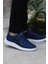Dks 2004 Mavi Hafif Rahat Keten Sneaker Erkek Ayakkabı 1