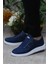 Dks 2004 Mavi Hafif Rahat Keten Sneaker Erkek Ayakkabı 3