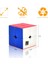 Moyu Meilong 2x2 Magnetic Cube 2m - Mıknatıslı Standlı Tornavidalı Stickersız Akıl Zeka Rübik Küp 3