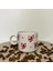 Seramik Kupa Mug Kırmızı Kurdele Fiyonk Desenli 60 1