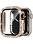 Apple Watch 41 mm Uyumlu Taşlı Ekran ve Kasa Koruyucu Rose Gold (Ürün Saat Koruyucusudur) 1