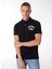 Baskılı Siyah Erkek Polo T-Shirt M1110349A02A_APPLIQUE Classıc Fıt P 3