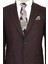 Slim Fit Desensiz Geniş Yaka Bordo Erkek Yün Ceket - Wessi 2