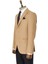 Slim Fit Desensiz Geniş Yaka Taba Erkek Yün Ceket - Wessi 4