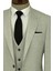 Tek Düğmeli Slim Fit Gri Yelekli Erkek Takım Elbise - Wessi 2