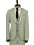 Tek Düğmeli Slim Fit Gri Yelekli Erkek Takım Elbise - Wessi 3