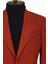 Düz Slim Fit Spor Bordo Erkek Ceket - Wessi 2