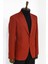 Düz Slim Fit Spor Bordo Erkek Ceket - Wessi 3