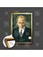 Mustafa Kemal Atatürk Portresi Çerçeveli Dikey Kanvas Tablo 1