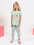 Kız Çocuk Kısa Kollu %100 Pamuklu Fun Cute Pijama Takımı 3