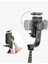 Q08 Siyah Gimbal 360 Derece Uzaktan Kumandalı Taşınabilir Selfie Çubuğu Tripod 3