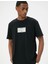 Baskılı Tişört Slim Fit Kısa Kollu Bisiklet Yaka Pamuklu - Koton - 4SAM10900HK - Siyah - Xl 1