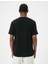 Baskılı Tişört Slim Fit Kısa Kollu Bisiklet Yaka Pamuklu - Koton - 4SAM10900HK - Siyah - Xl 4
