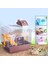 4+1hamster Kafesi Müstakil Oyunevi Plastik Oyuncak Kaydırak Yürüyüş Çark Kalpli Yemlik Suluk 1
