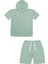 Erkek Çocuk Yeşil Şort Tshirt Takım - Aspen 1