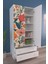 Çocuk Odası 2 Kapaklı Flower Burst Gardırop 5 Raflı 2 Çekmeceli Askılı Elbise Dolabı 3