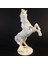 At Heykeli Figürü - Beyaz - Sert Plastik - ( 18 Cm ) 1