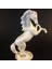 At Heykeli Figürü - Beyaz - Sert Plastik - ( 18 Cm ) 2