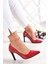 Gowa Kırmızı Rugan Klasik Stiletto 2
