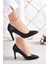 Gowa Siyah Vegan Klasik Stiletto 1