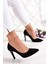 Gowa Siyah Süet Klasik Stiletto 2