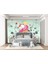 Çiçekler Kelebekler Desen Unicorn Çocuk Odası Duvar Kağıdı 5