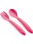 Mama Kaşık Çatal Takımı - Pembe Bebek %0 Bpa Free 1